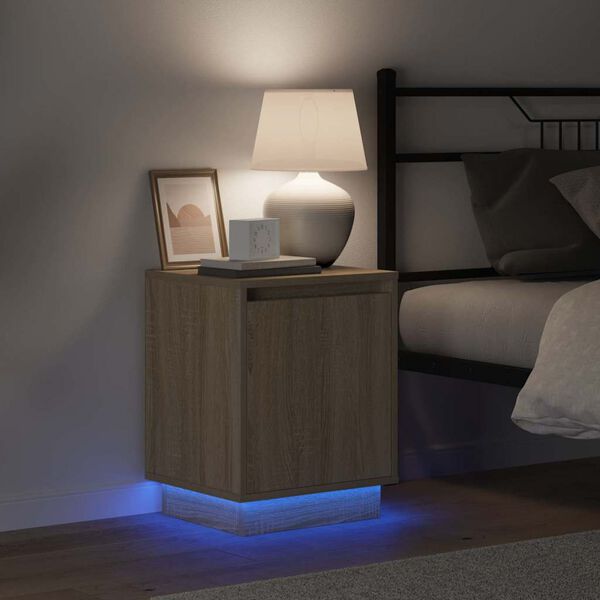 vidaXL Nočn&yacute; stol&iacute;k Sonoma dub 39 x 34,5 x 50 cm Kompozitn&eacute; drevo