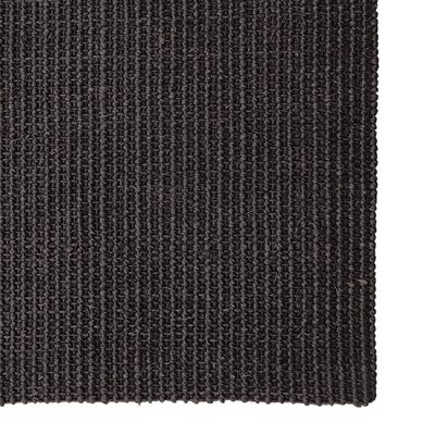 vidaXL Koberec prírodný sisal 80x250 cm čierny