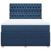vidaXL Boxspring posteľ s matracom modr&yacute; 140x190 cm l&aacute;tka