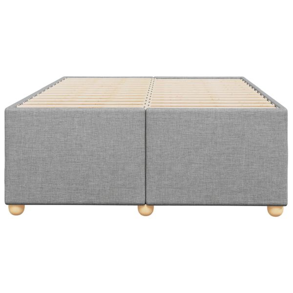 vidaXL Posteľ bez matraca svetlosivý 120x190 cm látka