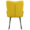 vidaXL Jedálenské stoličky 2 ks žlté zamatové