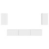 vidaXL Zostava TV skriniek 5 pcs Vysok&yacute; lesk bielej Kompozitn&eacute; drevo