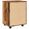 vidaXL Skrinka na kolieskach staré drevo 46x36x59 cm kompozitné drevo
