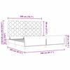 vidaXL R&aacute;m postele s čelnou doskou Kr&eacute;mov&aacute; 200 x 200 cm l&aacute;tka