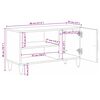 vidaXL TV skrinka Biela 80 x 31,5 x 46 cm Mas&iacute;vne mango drevo