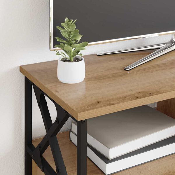 vidaXL TV skrinka so zásuvkou Remeselný dub 90 x 33 x 45 cm