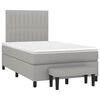 vidaXL Boxspring posteľ s matracom bledosiv&aacute; 120x190 cm l&aacute;tka