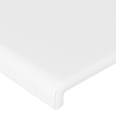 vidaXL Čelá postele 4 ks biele 72x5x78/88 cm umelá koža