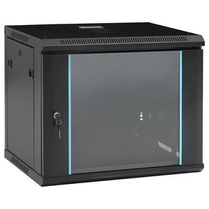 vidaXL 9U N&aacute;stenn&aacute; serverov&aacute; skriňa 19" 600x450x510 mm IP20