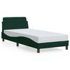 vidaXL R&aacute;m postele Dover tmavozelen&yacute; 80x200 cm zamat