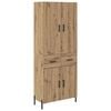 vidaXL Highboard Remeseln&yacute; dub 69,5 x 34 x 180 cm Kompozitn&eacute; drevo