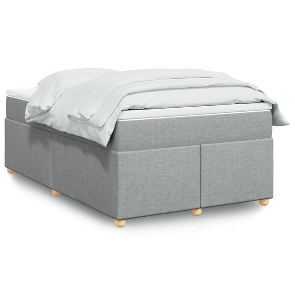 vidaXL Boxspring posteľ s matracom bledosiv&aacute; 120x190 cm l&aacute;tka