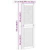 vidaXL Skř&iacute;ňov&eacute; dvere s dverami 2 pcs Pr&iacute;rodn&aacute; 170 x 2,1 x 49,5 cm