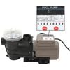 vidaXL Baz&eacute;nov&eacute; čerpadlo s časovačom čierne 0,25 hp 8000 l/hod
