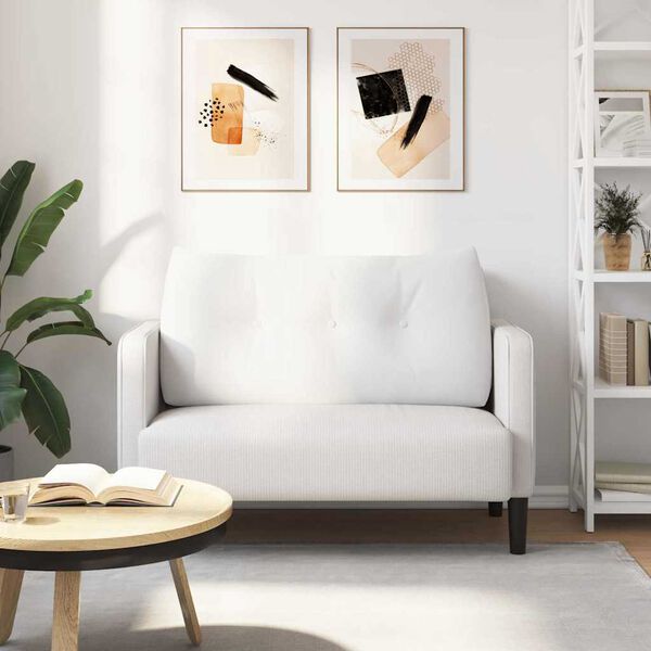 vidaXL Podu&scaron;ka na chrb&aacute;t Biela 100 x 24 x 50 cm l&aacute;tka