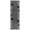 vidaXL Beh&uacute;ň na koberce FLORNES Tkan&yacute; Siv&aacute; Listy 67 x 250 cm PP 7 mm