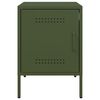 vidaXL Nočn&yacute; stol&iacute;k olivovozelen&yacute; 36x39x50,5 cm oceľ
