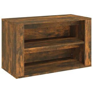 vidaXL Reg&aacute;l na top&aacute;nky dymov&yacute; dub 75x35x45 cm spracovan&eacute; drevo