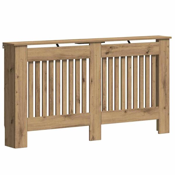 vidaXL Kryt radi&aacute;tora Remeseln&yacute; dub 152 x 19 x 81,5 cm