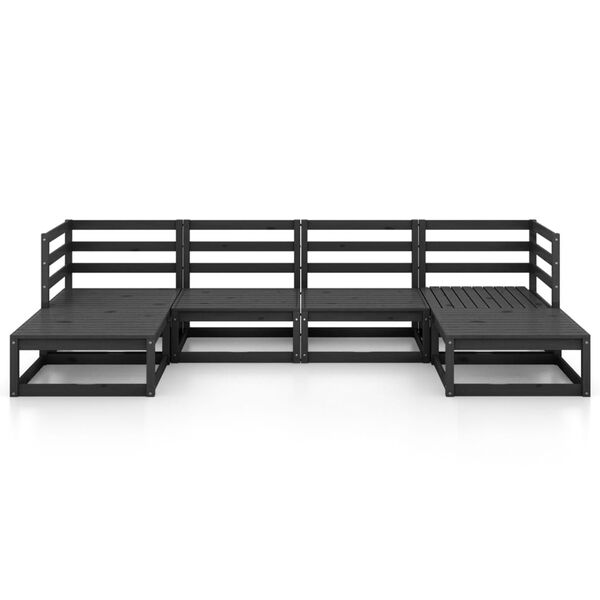 vidaXL 6-dielna záhradná sedacia súprava, borovicový masív