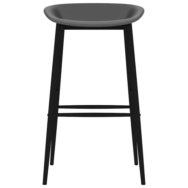 vidaXL Barov&eacute; stoličky 2 ks siv&eacute;