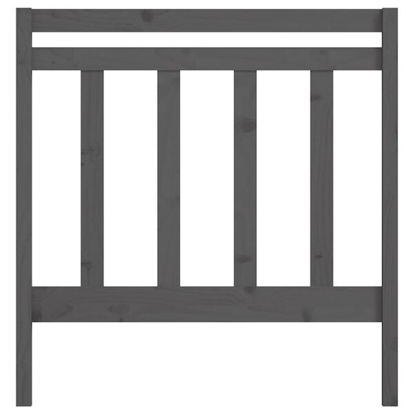 vidaXL Čelo postele siv&eacute; 95x4x100 cm mas&iacute;vna borovica