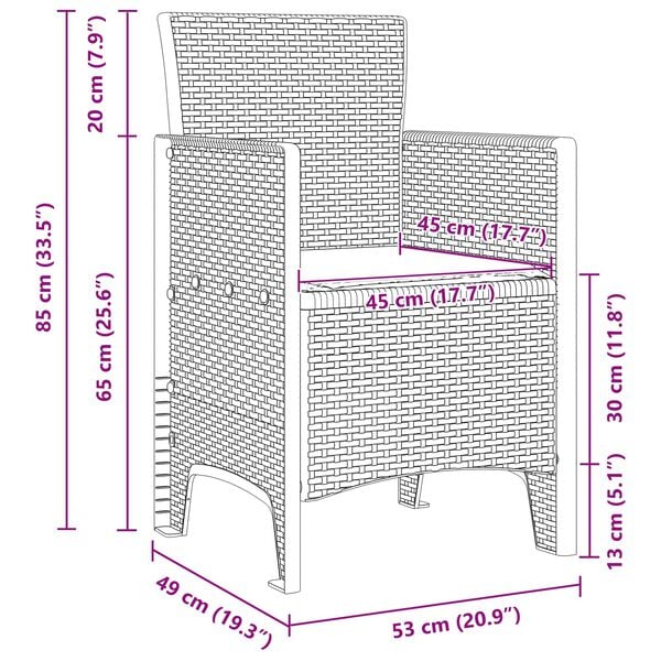 vidaXL Z&aacute;hradn&yacute; jed&aacute;lensk&yacute; set 11 pcs Hned&aacute; a taupe Poly ratan