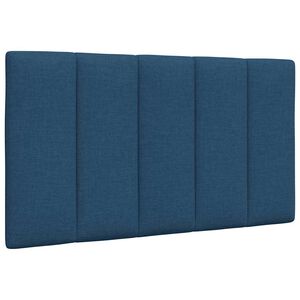 vidaXL Vank&uacute;&scaron; na čelo postele Hanko modr&yacute; 80 cm l&aacute;tka