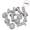 vidaXL Skrutka s hlavou a z&aacute;mkom 3600 pcs Strieborn&aacute; Oceľ