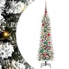 vidaXL Umel&yacute; vianočn&yacute; stromček Biela 120 cm PVC, kov a plast