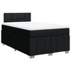 vidaXL Boxspring posteľ s matracom čierna 120x190 cm l&aacute;tka