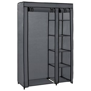 vidaXL Skladac&iacute; &scaron;atn&iacute;k siv&yacute; 110x45x175 cm l&aacute;tkov&yacute;