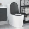 vidaXL Rýchlo uvoľňovacie wc sedátko Antracit 44 x 36.4 x 3.4 cm