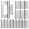 vidaXL P&aacute;nt 16 ks 100 x 75 x 13 mm Strieborn&aacute; Oceľ