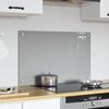 vidaXL Kuchynsk&yacute; backsplash Svetlosiv&aacute; 80 x 50 cm tvrden&eacute; sklo