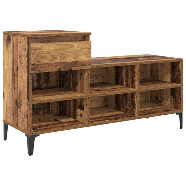 vidaXL Skriňa na top&aacute;nky Star&eacute; drevo 102 x 36 x 60 cm Kompozitn&eacute; drevo