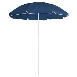 vidaXL Z&aacute;hradn&yacute; slnečn&iacute;k, oceľov&aacute; tyč, modr&yacute; 180 cm