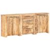 vidaXL Komoda s 3 z&aacute;suvkami a 4 dvierkami mangov&yacute; mas&iacute;v