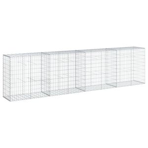 vidaXL Gabi&oacute;nov&yacute; k&ocirc;&scaron; s krytom 400x50x100 cm pozinkovan&eacute; železo