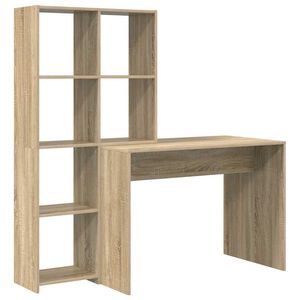 vidaXL St&ocirc;l s poličkou Sonoma dub 138,5 x 55 x 143 cm Kompozitn&eacute; drevo