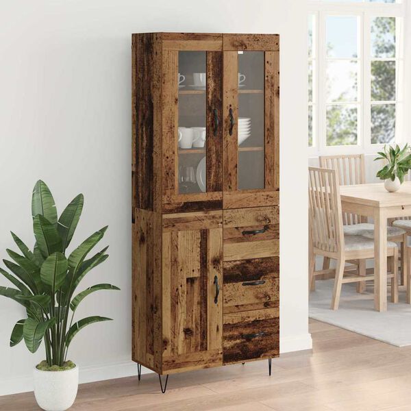 vidaXL Highboard Star&eacute; drevo 69,5 x 34 x 90 cm Kompozitn&eacute; drevo