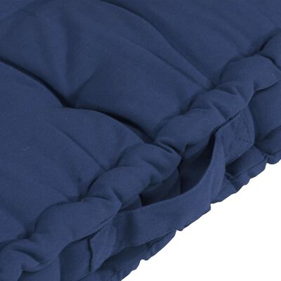 vidaXL Podlahové podložky na paletový nábytok 6 ks bledá námornícka modrá bavlna
