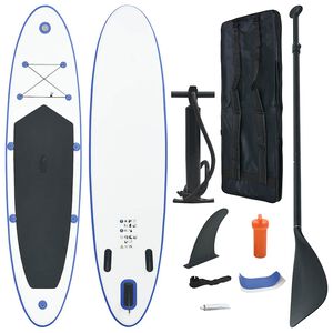 vidaXL Stand up paddleboard SUP, nafukovac&iacute;, modro biely