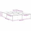 vidaXL Rám postele s úložným prostorem Čierny dub 140 x 190 cm