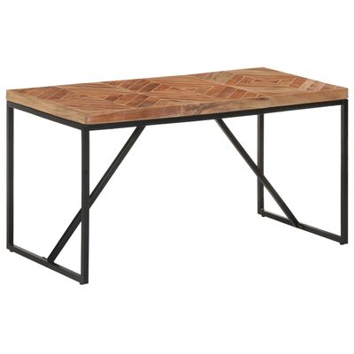 vidaXL Jedálenský stôl 140x70x76 cm akáciový a mangovníkový masív