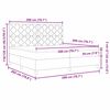 vidaXL Posteľ s pružinov&yacute;m r&aacute;mom s matracmi Modr&aacute; 200 x 200 cm l&aacute;tka