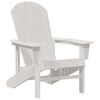 vidaXL Adirondack stolička Biela 74 x 82 x 92cm HDPE