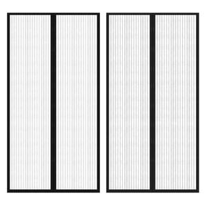 vidaXL Čierny z&aacute;ves proti hmyzu so such&yacute;mi zipsami 210x100cm 2ks