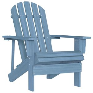 vidaXL Z&aacute;hradn&aacute; stolička Adirondack jedľov&yacute; mas&iacute;v modr&aacute;