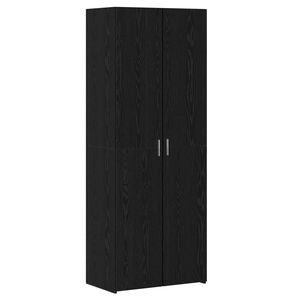 vidaXL Highboard 2 pcs Čierny dub 70 x 42,5 x 185 cm